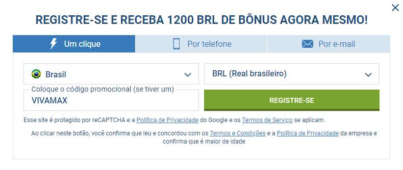codigo promocional 1xbet