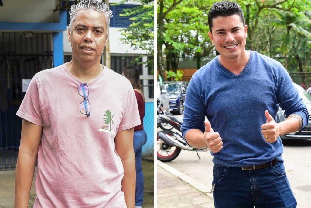 Max Viana e Waguinho votando nas eleições de 2022