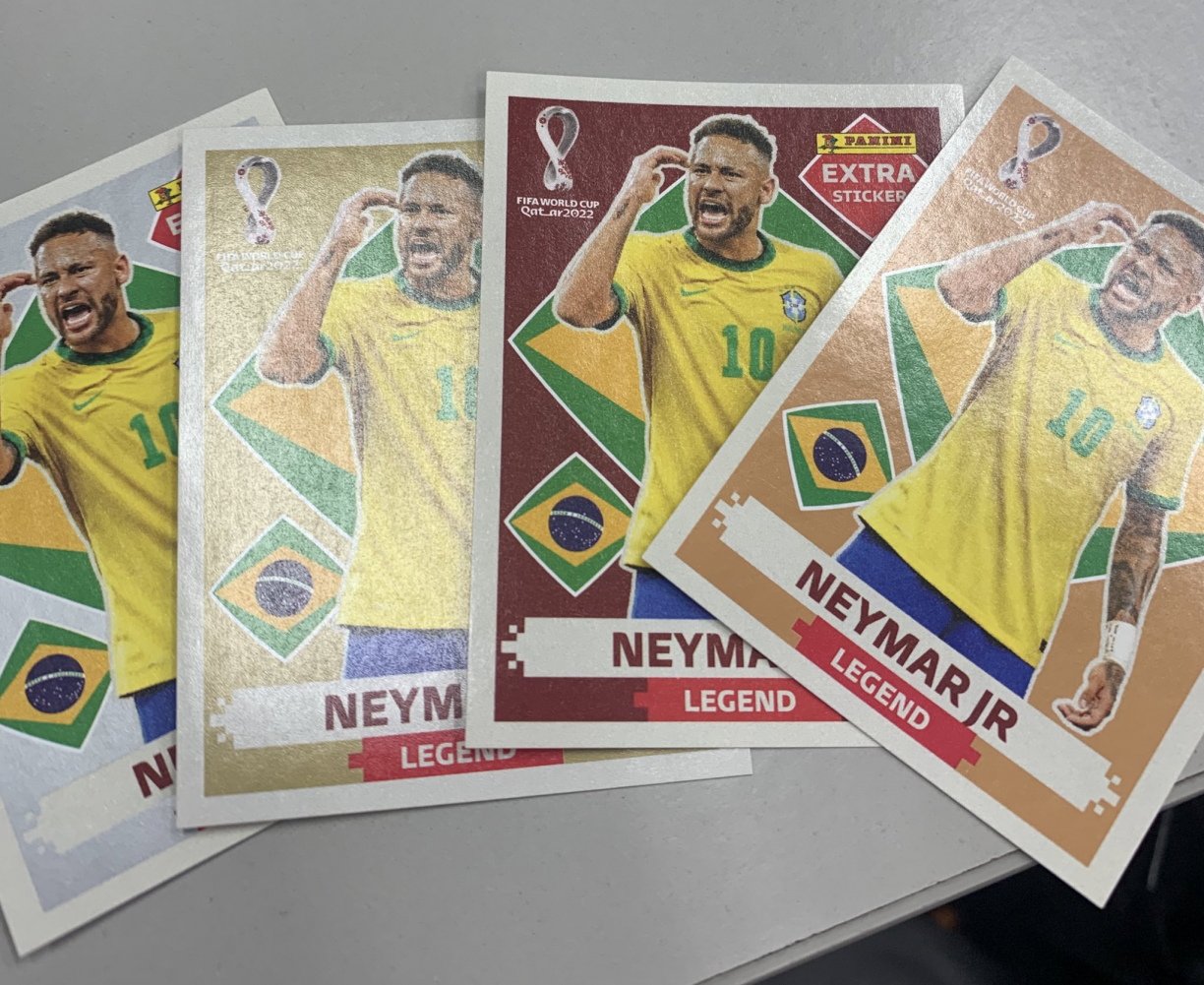 Neymar é um dos 20 jogadores que terão uma figurinha rara no Álbum da Copa REPRODUÇÃO / TWITTER