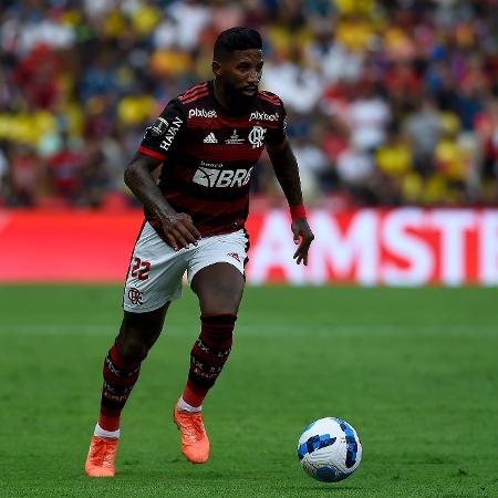 Rodinei, lateral do Flamengo, em ação na final da Libertadores, contra o Athletico-PR, em Guayaquil, no Equador - Marcelo Cortes / Flamengo - Marcelo Cortes / Flamengo