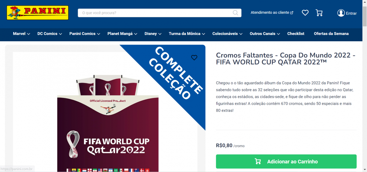 REPRODU&Ccedil;&Atilde;O / PANINI