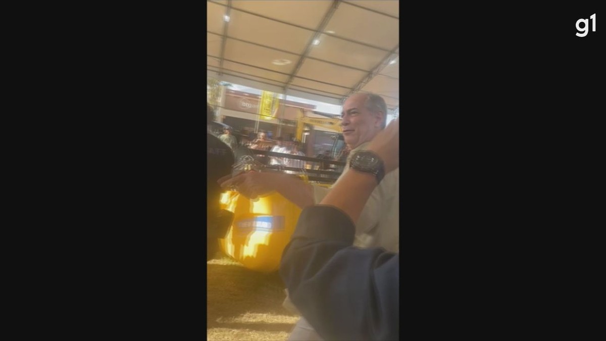 Ciro Gomes é hostilizado e bate boca com apoiadores de Bolsonaro na Agrishow em Ribeirão Preto, SP – Globo