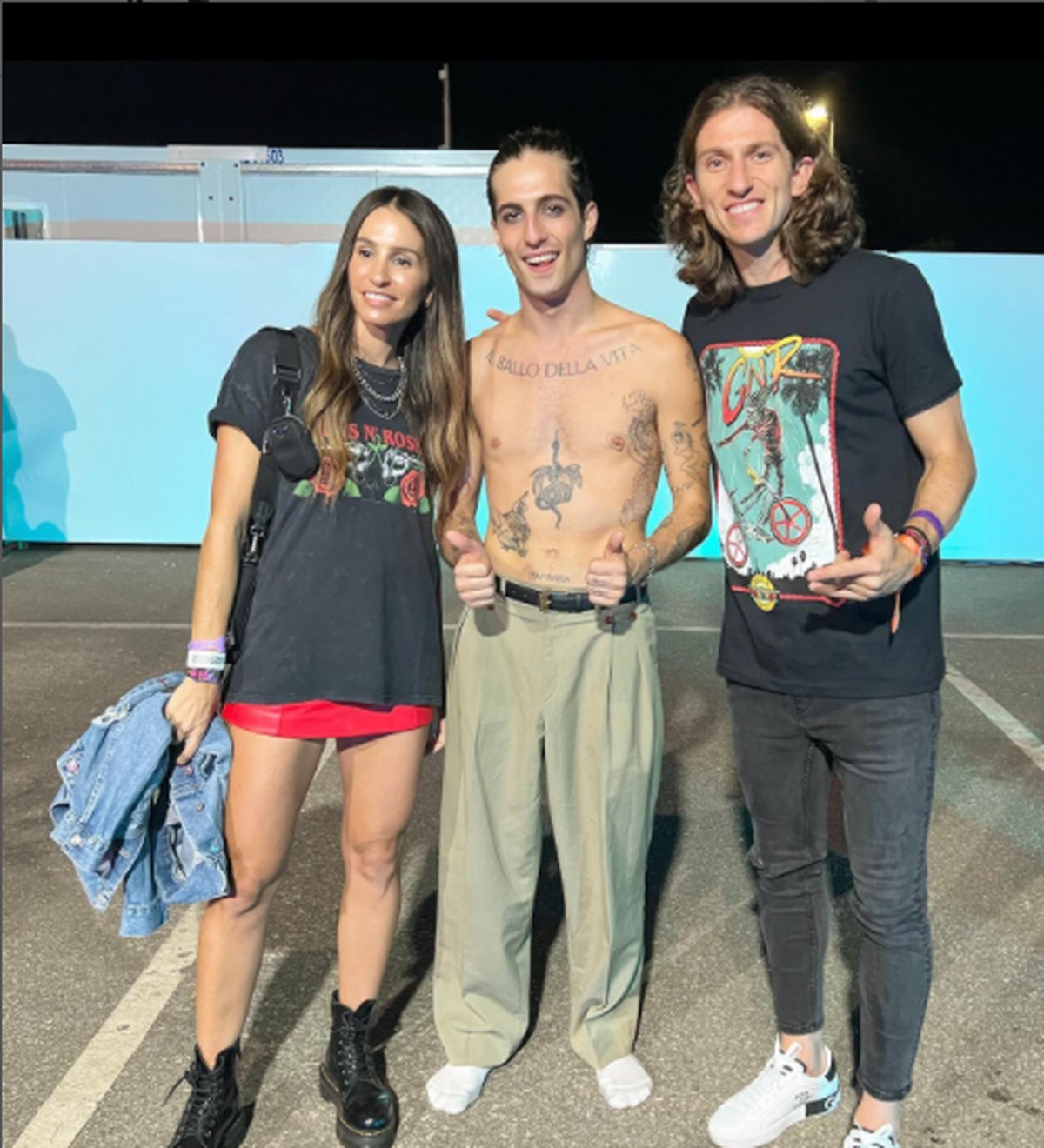 Filipe Luís revela que foi barrado ao tentar dar camisa do Flamengo ao Guns em Goiás e brinca: "Foi triste" – Globo