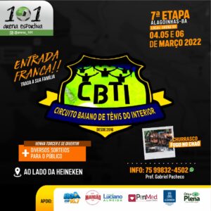 7ª Etapa do Campeonato Baiano de Tênis do Interior será realizada … – Prefeitura de Alagoinhas