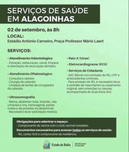 Alagoinhas recebe Feira Cidadã com exames, consultas e serviços … – Prefeitura de Alagoinhas
