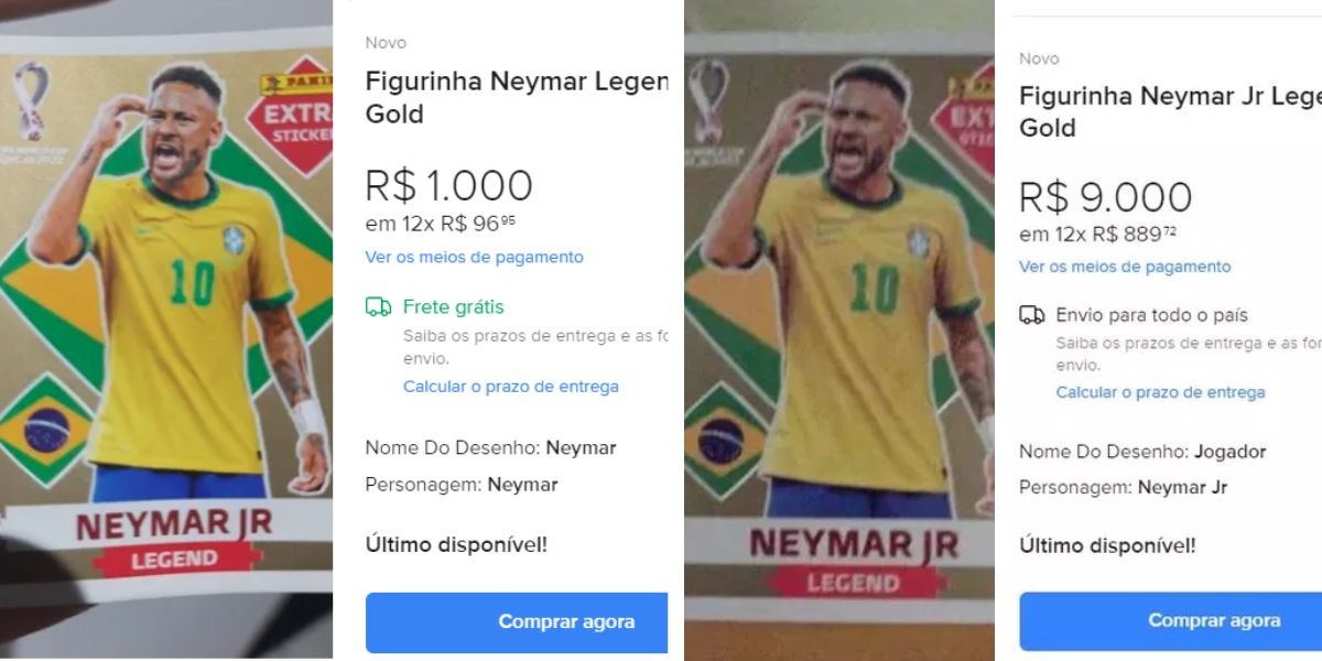 Figurinha rara de Neymar 'perde valor' em anúncios na internet; item chegou a custar R$ 9 mil – g1.globo.com