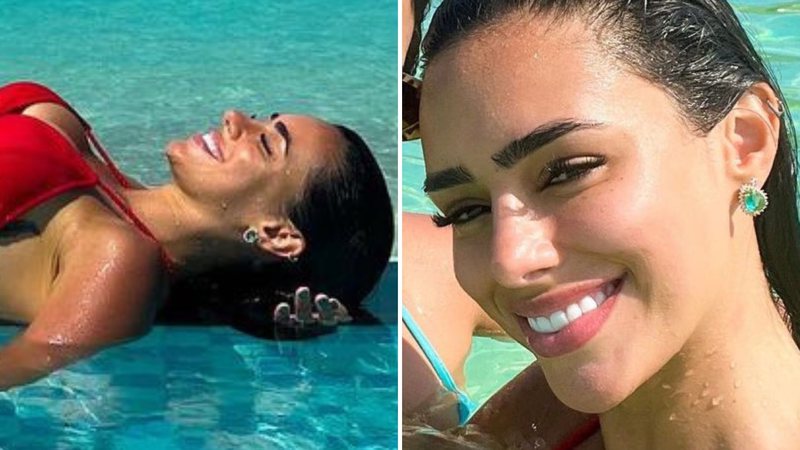 Ex de Neymar Jr. escandaliza ao renovar o bronzeado de biquíni vermelho: "Loucuras" – Contigo!
