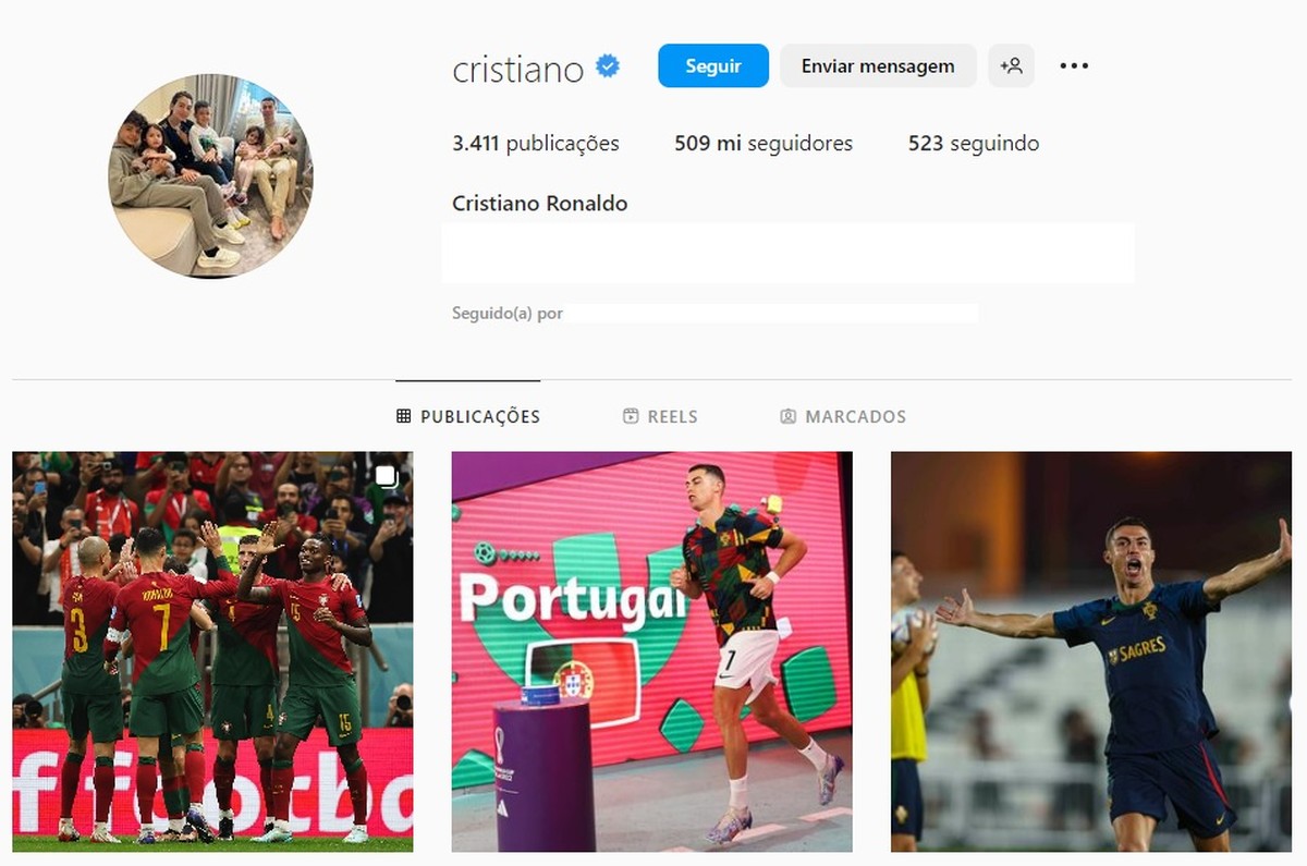 Mesmo na reserva, Cristiano Ronaldo tem mais seguidores que toda seleção brasileira – Globo.com
