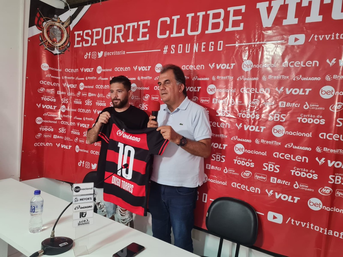 Com experiência de Série B, Diego Torres é apresentado pelo Vitória como camisa 10 para 2023 – Globo.com