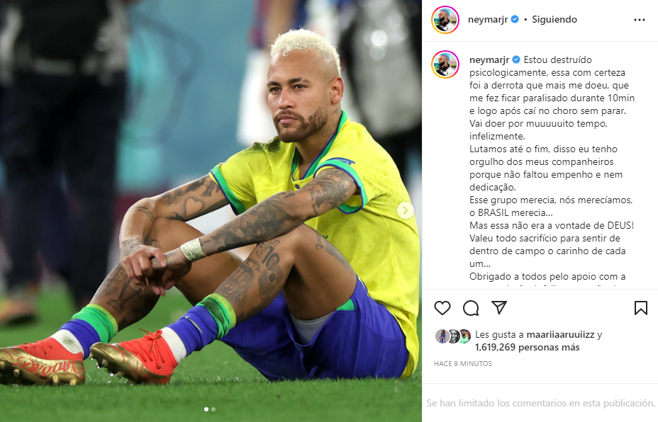 Neymar still 'psychologically destroyed' after elimination – BeSoccer EN
