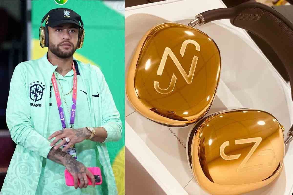 Fone de ouro que Neymar usou na Copa explode em vendas. Saiba o valor! – Metrópoles