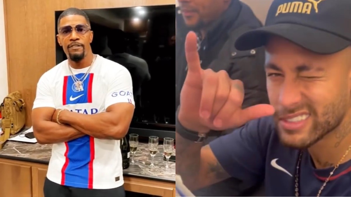 Jamie Foxx ganha camiseta autografada por Neymar e agradece: 'O … – Globo