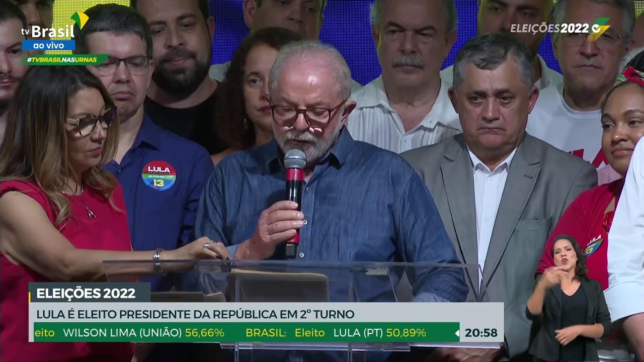 Veja o discurso de Lula logo após vencer as eleições | Eleições … – EBC