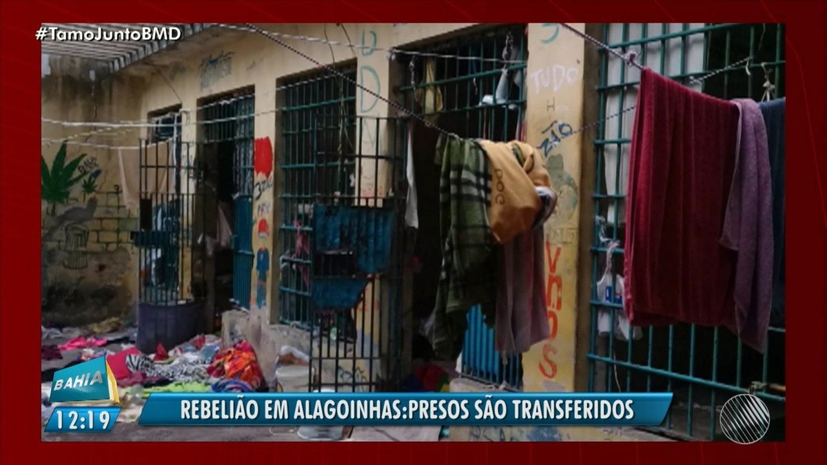 Após fuga e motim, 30 presos são transferidos da delegacia de Alagoinhas, na Bahia – Globo