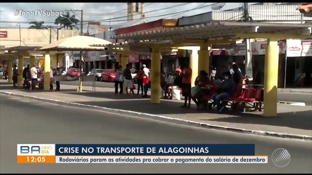 Rodoviários de Alagoinhas paralisam atividades por causa de atraso no salário e ticket alimentação – Globo