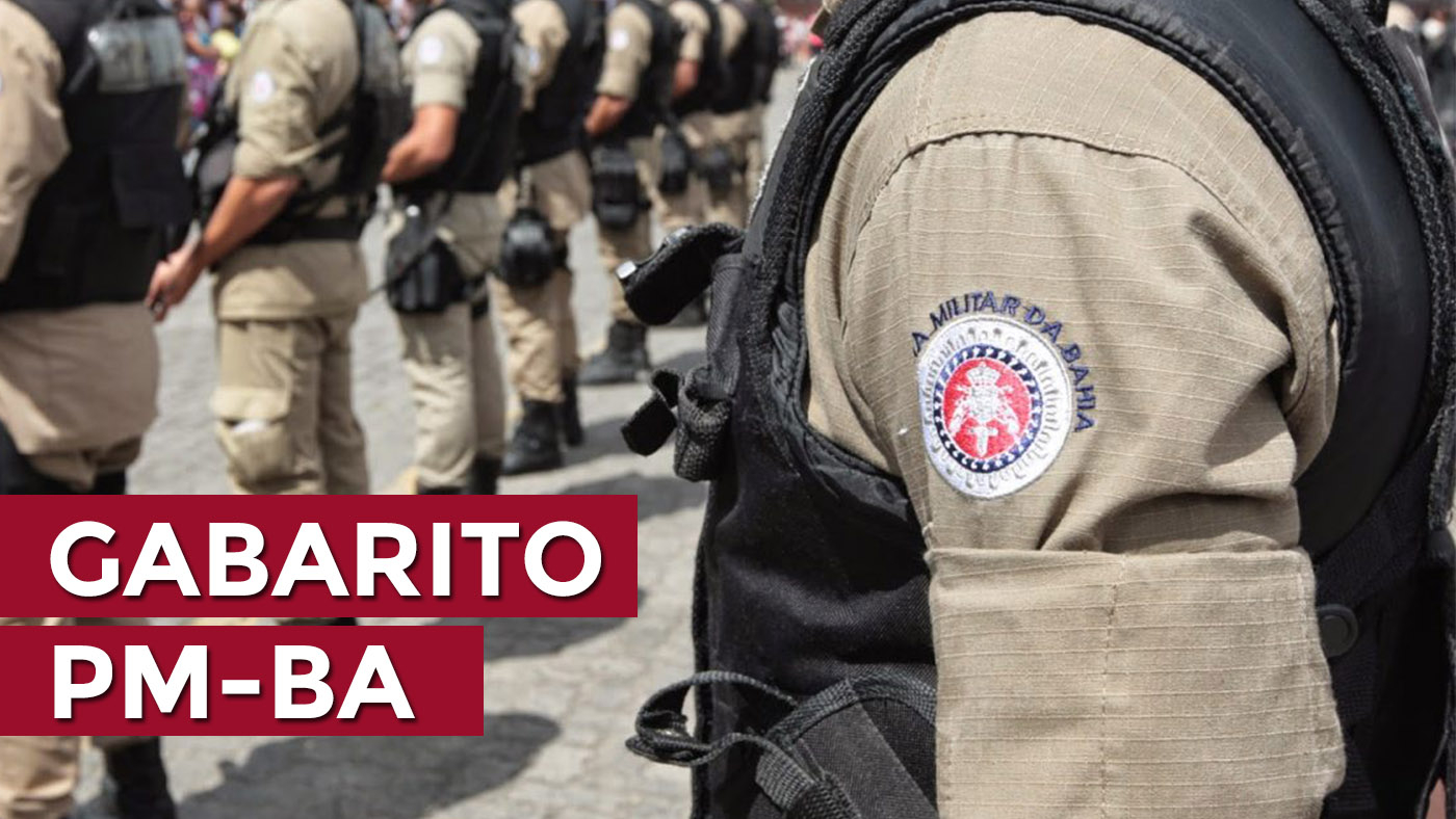 Gabarito PM BA 2023 sai pela FCC – Ache Concursos – Ache Concursos