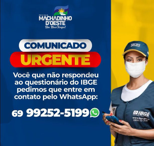 Machadinho D'Oeste faz apelo aos munícipes para responder ao … – Ariquemes Online